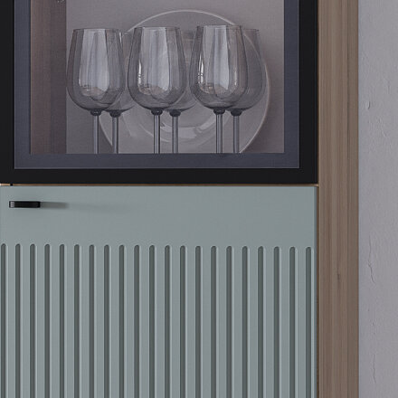 Пенал со стеклом Олива, Шарли бриз  