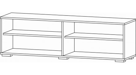 Тумба ТВ-02 Даллас, Цемент темный/дуб вотан 